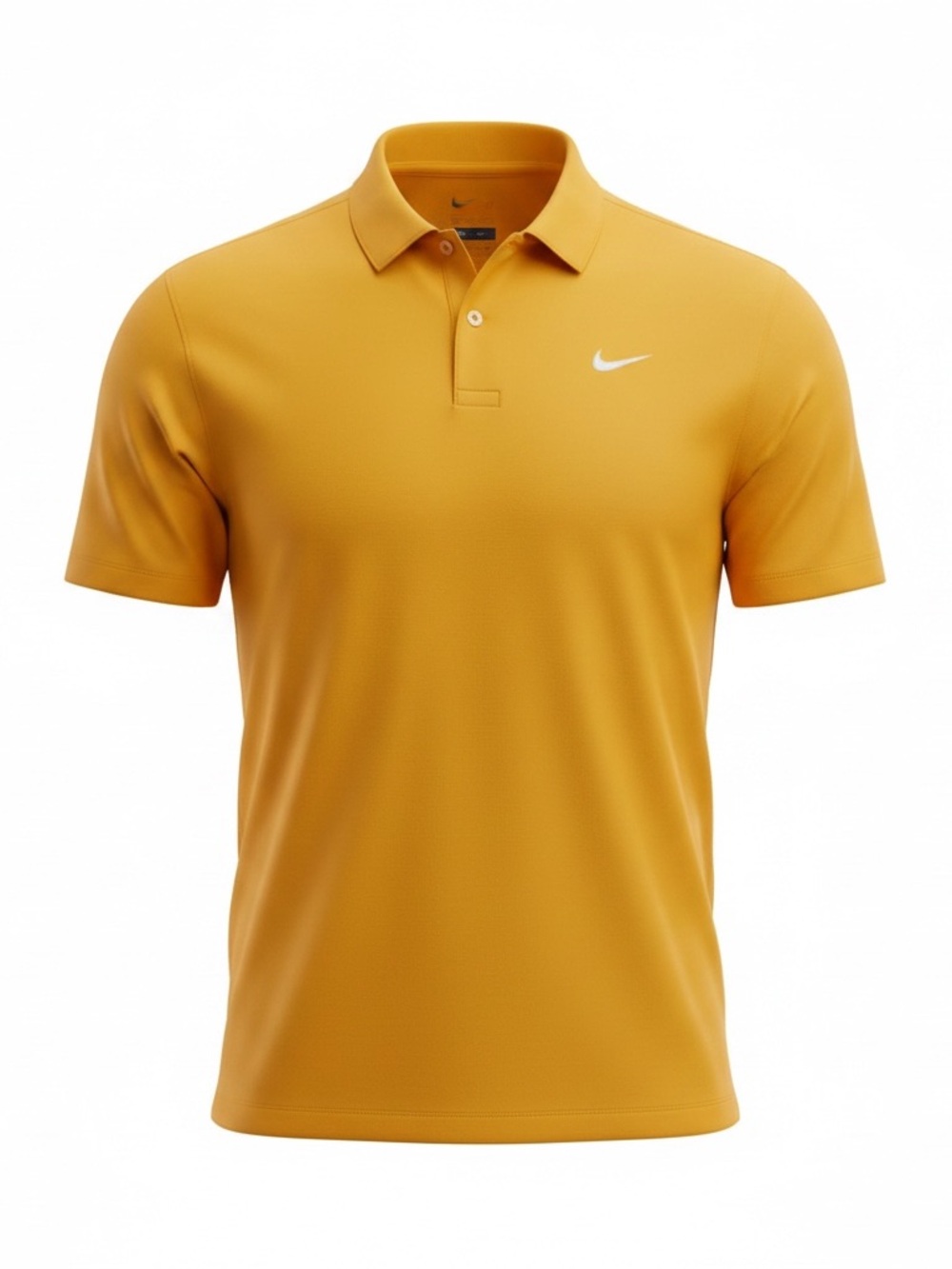 Nike Men’s Yellow/Orange Short-Sleeve Dri-Fit Polo
